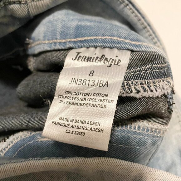 Jeaniologie Leggings Jeans Style Womans Size 8 Jeggings - Picture 5 of 16